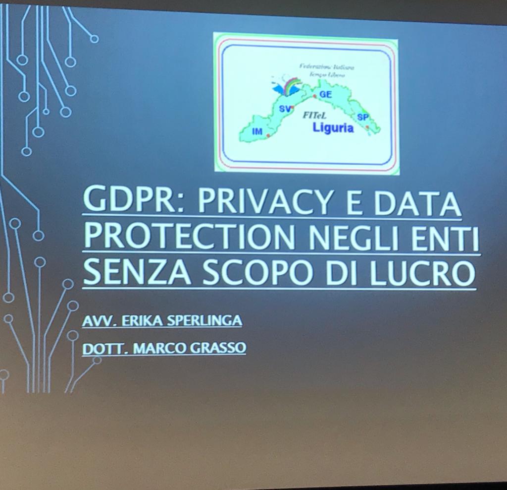 GDPR: Privacy e Data Protection negli enti senza scopo di lucro